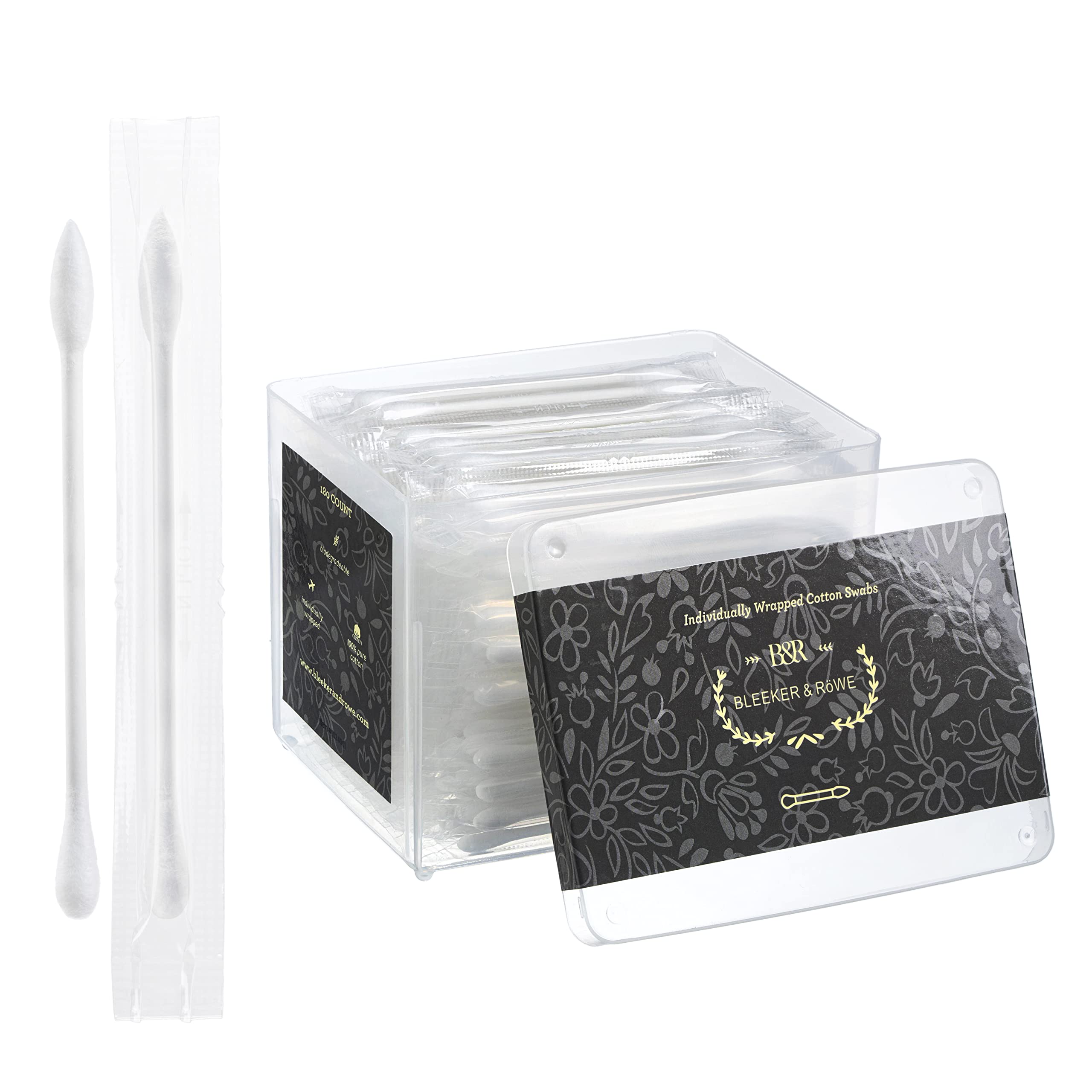 Pointed Q Tips Qtip Bleeker and Röwe Individually Wrapped Cotton Swabs