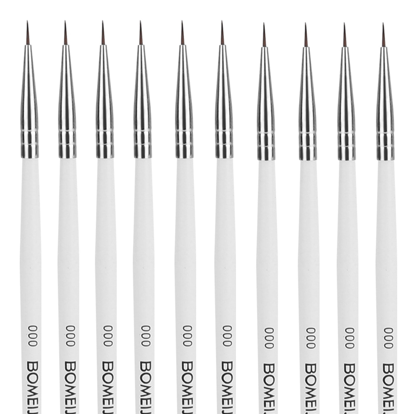 PointedRound Paintbrush Set, 10/9 Pcs Artist Detail Paint Brushes for