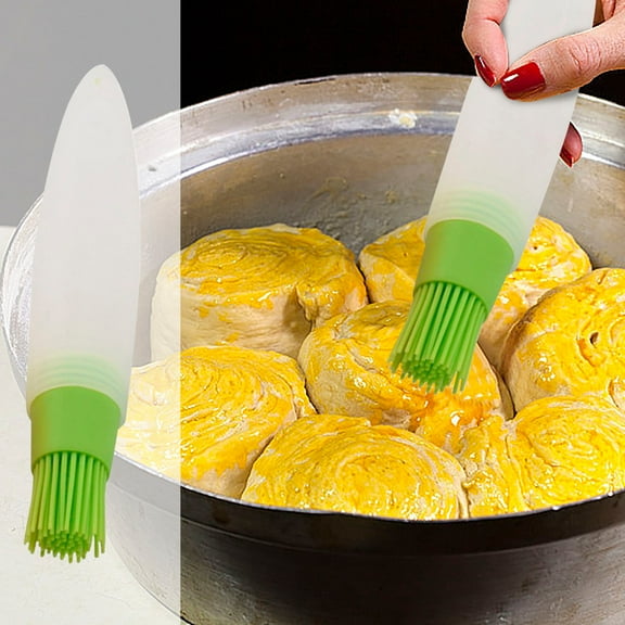 Pointed Tail Oil Bottle Brush, Multifunctional Kitchen and Bbq Tool with Heat-resistant Bristles, Non-stick & Easy Clean Design for Grilling, Basting, and Reaching Tight Spaces for Home