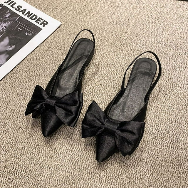 Pointed Toe Flats French Low Heel Toe Sandals New Spring Gentle Evening