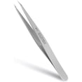 thumbnail image 1 of Pointed Tweezers for women Facial hair, Precision Tweezers for Eyebrows, Chin Hair，Ingrown Hair, Splinters, Glass Removal（Silver）, 1 of 13