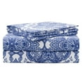 thumbnail image 1 of Pointehaven 200 GSM Flannel Sheet Set, Twin, Alpine Blue, 1 of 8