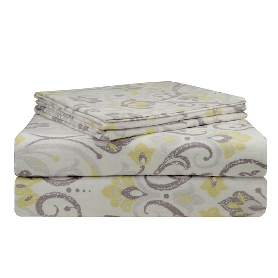 Pointehaven 200 GSM Flannel Sheet Set, Twin, Meadow