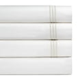 thumbnail image 1 of Pointehaven 300 Thread Count Long Staple Cotton Percale Ivory Embroidered Oversized 4 pc Sheet Set, Queen, 1 of 8