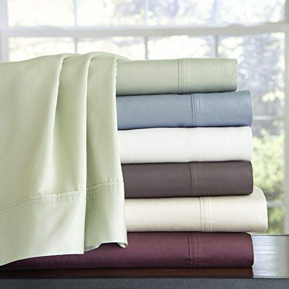Pointehaven 400 Thread Count Deep Pocket 100 Sheet Set, Queen, Dusty