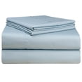 thumbnail image 1 of Pointehaven  500 Thread Count Long Staple Cotton Extra Deep Pocket Bed Sheet Set Blue King, 1 of 8