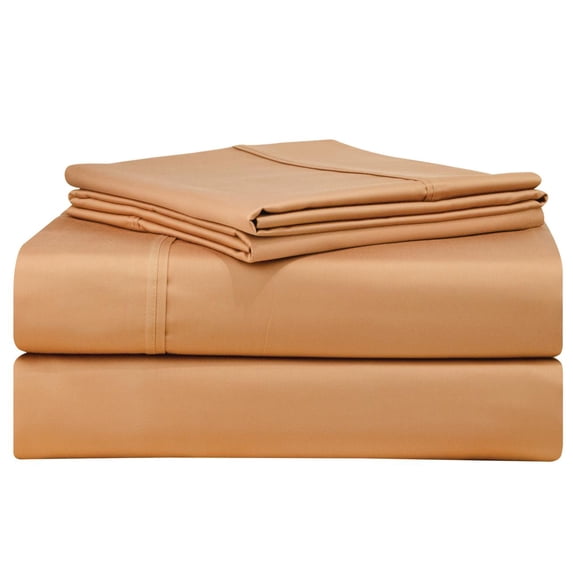 Pointehaven 500 Thread Count Long Staple Cotton Extra Deep Pocket Bed Sheet Set Expresso King