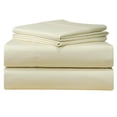 thumbnail image 1 of Pointehaven  500 Thread Count Long Staple Cotton Extra Deep Pocket Bed Sheet Set Ivory King, 1 of 8