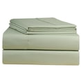 thumbnail image 1 of Pointehaven  500 Thread Count Long Staple Cotton Extra Deep Pocket Bed Sheet Set Sage Queen, 1 of 8