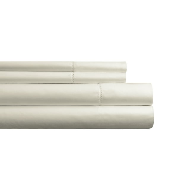 Pointehaven 525 Thread count Long staple Cotton Ivory Pearl 4 pc sheet set, Cal King