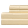 thumbnail image 1 of Pointehaven 610 Thread Count 100% Long Staple Cotton Hem Stitch Cream 4 pc Sheet Set, California King, 1 of 8