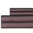 thumbnail image 1 of Pointehaven 610 Thread Count 100% Long Staple Cotton Hem Stitch Dark Grey 4 pc Sheet Set, Queen, 1 of 8