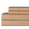 thumbnail image 1 of Pointehaven 610 Thread Count 100% Long Staple Cotton Hem Stitch Linen 4 pc Sheet Set, Queen, 1 of 8