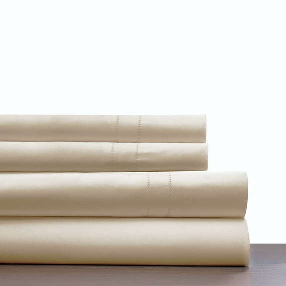 Pointehaven 620 Thread count Long staple cotton Bone 4 pc sheet set, California King