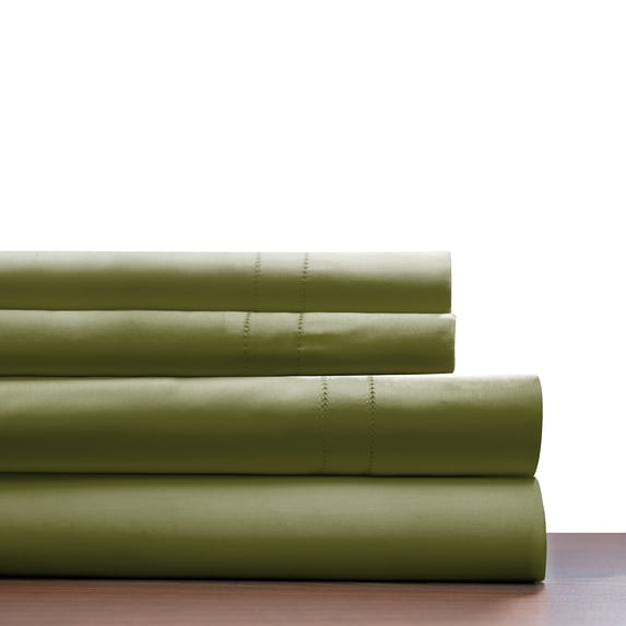 Pointehaven 620 Thread count Long staple cotton Moss 4 pc sheet set, California King