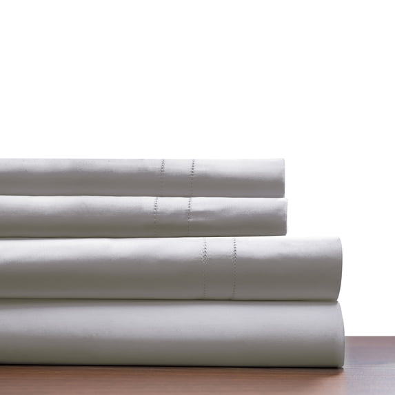 Pointehaven 620 Thread count Long staple cotton Storm Grey 4 pc sheet set, Queen