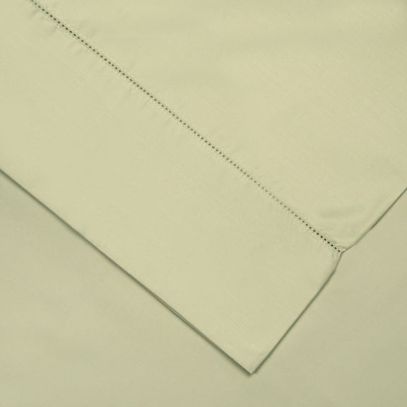 Pointehaven  Pima Cotton 800 Thread Count Hemstitch Pillowcases (Set of 2) Sage King