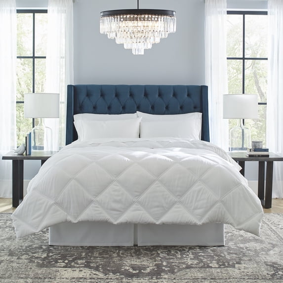 Pointehaven Down Alternative Quilted White Comforter, Full/Queen