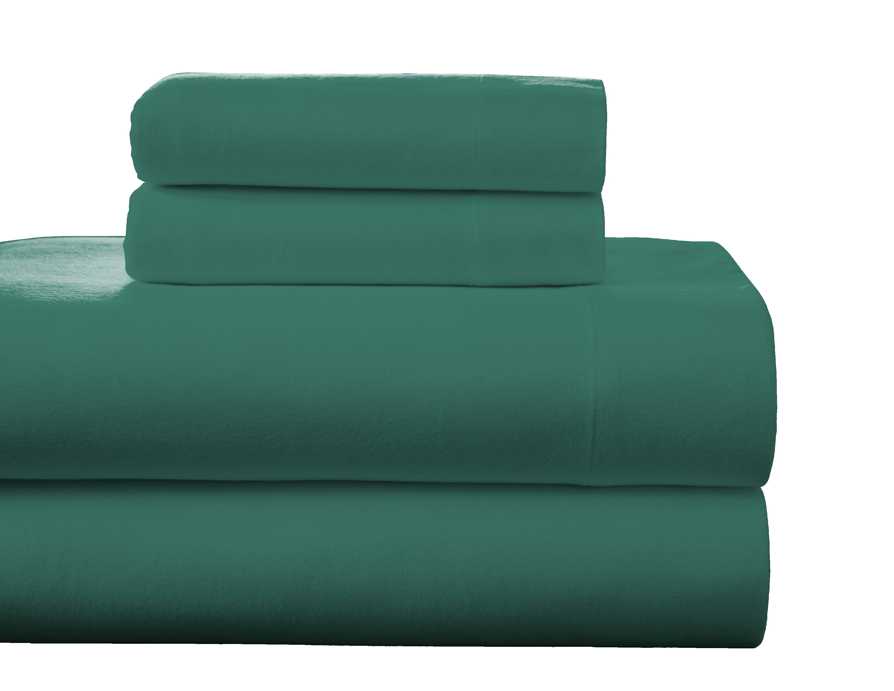 Pointehaven Flannel Deep Pocket Set with Oversized Flat Sheet, Full ...
