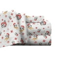 thumbnail image 1 of Pointehaven Flannel Deep Pocket Set with Oversized Flat Sheet, King, Penguin, 1 of 6