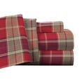 thumbnail image 1 of Pointehaven Flannel Deep Pocket Set with Oversized Flat Sheet, King, Piedmont Plaid, 1 of 6