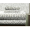 thumbnail image 1 of Pointehaven Heavy Weight 100% Cotton Sage Paisley Printed 170 GSM Flannel 4 pc Sheet Set, California King, 1 of 7