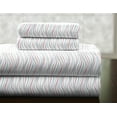 thumbnail image 1 of Pointehaven Heavy Weight Printed Flannel Sheet Set, Twin Extra Long, Metro Stripe, 1 of 7