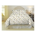 thumbnail image 1 of Pointehaven Holiday Dogs 170 GSM 100% Cotton Heavy Weight Flannel 3 pc Duvet Set, King/California King, 1 of 7