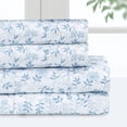 thumbnail image 1 of Pointehaven  Microfiber Printed and Solid Luxury sized Sheet Set Twin - Floral Vine, 1 of 5