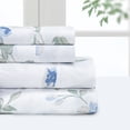 thumbnail image 1 of Pointehaven  Microfiber Printed and Solid Luxury sized Sheet Set King - Meadow, 1 of 5