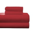 thumbnail image 1 of Pointehaven  Superior Weight Cotton Deep Pocket Flannel Bed Sheet Set Rococco Red Twin Floral, 1 of 7