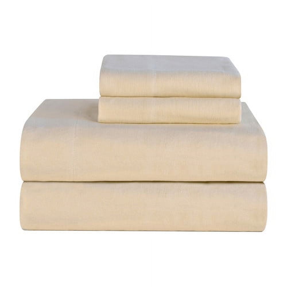 Pointehaven Ultra Soft 100 Cotton Cream Solid 170 GSM Flannel 4 pc