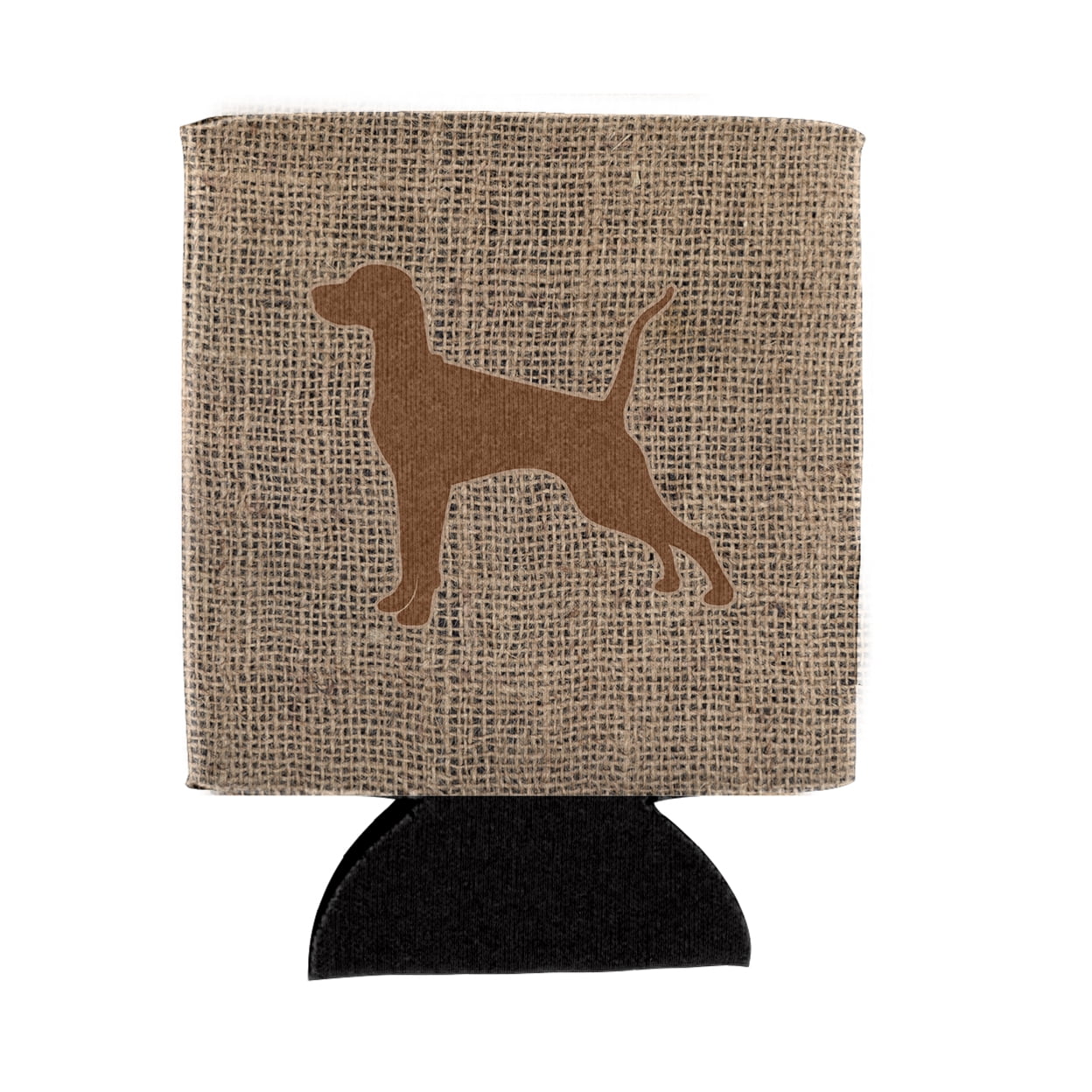 Pointer Burlap and Brown BB1105 Can or Bottle Hugger