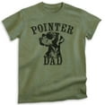 thumbnail image 1 of Pointer Dad T-shirt, Unisex Men's Shirt, German Shorthaired Pointer GSP Owner, Best Dog Dad Gift, Heather Military Green, XX-Large, 1 of 6
