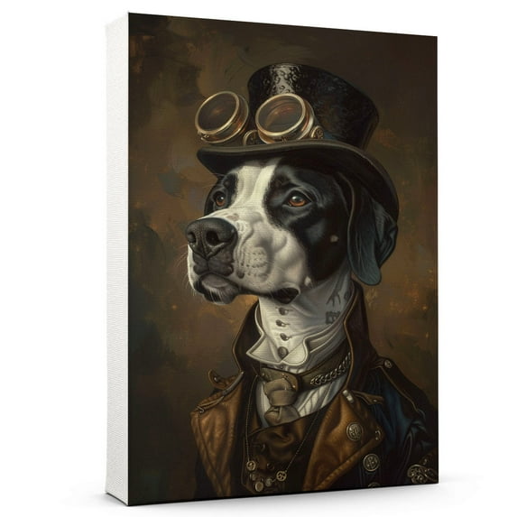 Pointer Dog Canvas Painting Canvas Art Prints Bathroom Artwork for Wall Living Room Bedroom Bathroom Wall Art Framed Art Wall Decor Wood Wall Hanging Art
