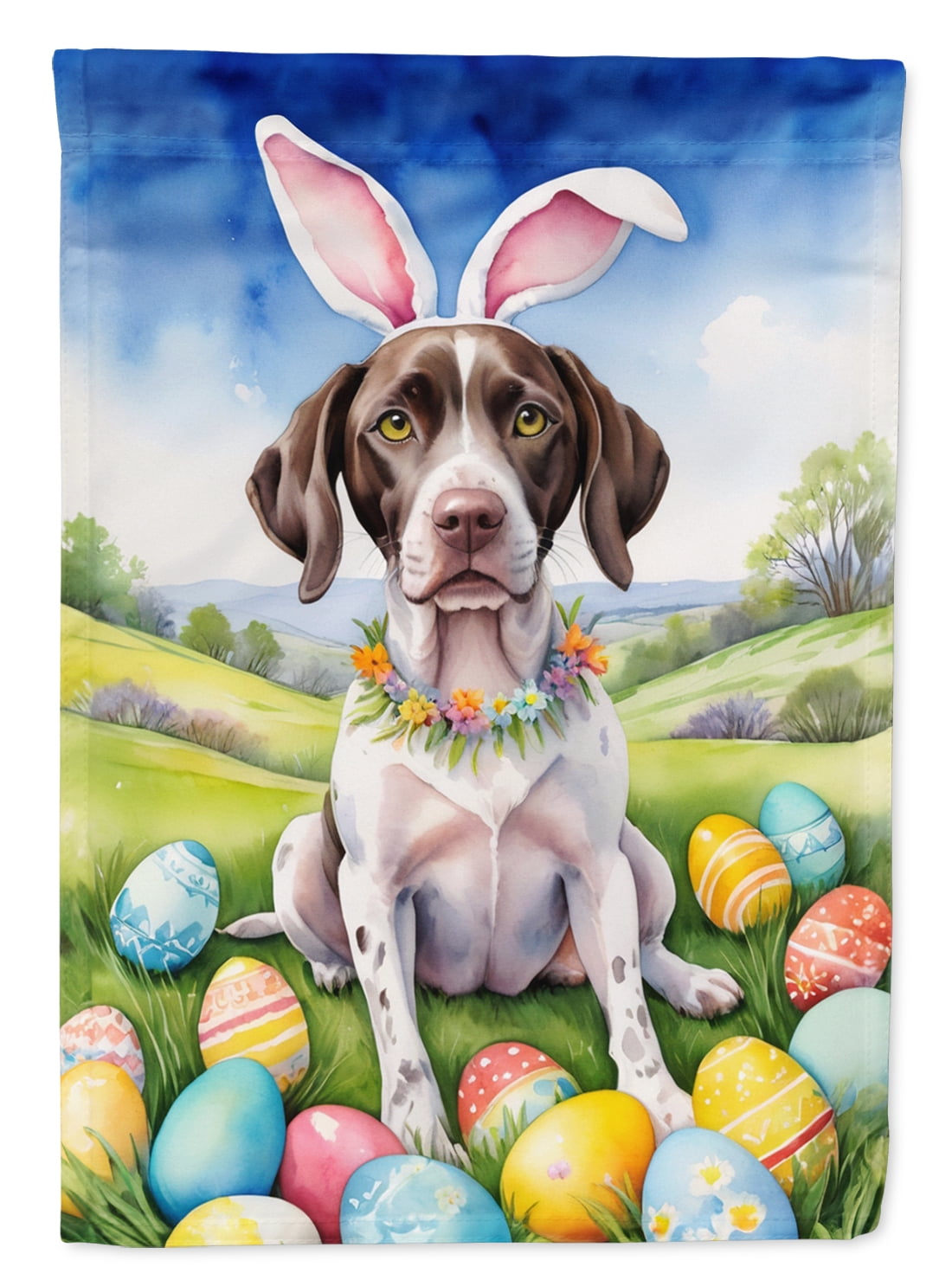 Pointer Easter Egg Hunt Garden Flag