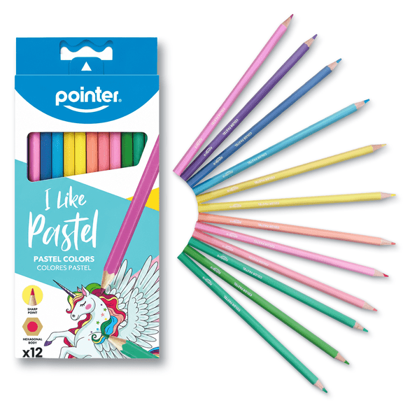 Pointer I Like Pastel Colored Pencils 12 Count
