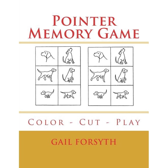 Pointer Memory Game: Color - Cut - Play, (Paperback)