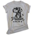 thumbnail image 1 of Pointer Mom T-shirt, Unisex Women's Shirt, German Shorthaired Pointer GSP Owner, Best Dog Mom Gift, Heather Gray, 3X-Large, 1 of 6