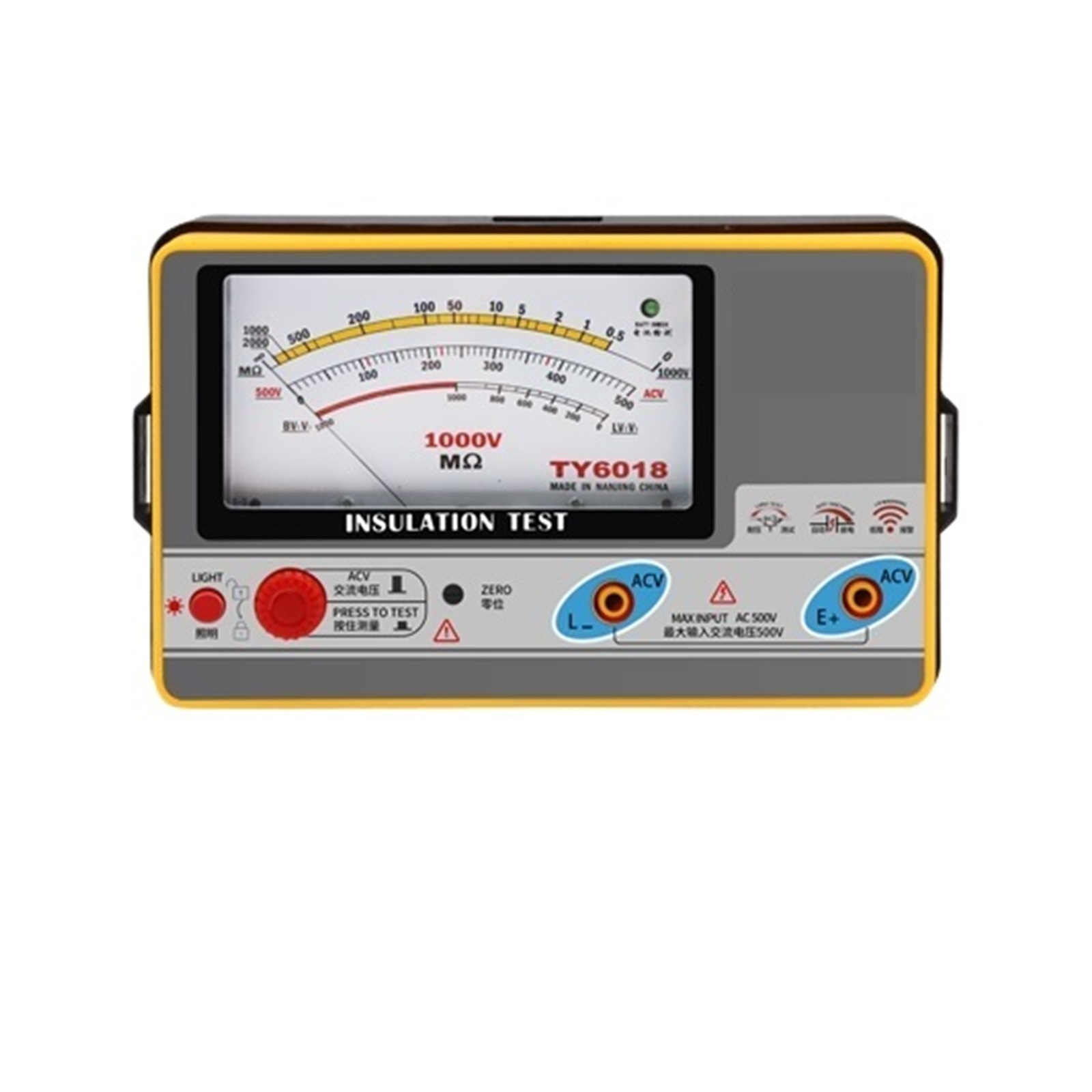Pointer Multimeter Type Insulation Resistance Tester Megohmmeter Voltmeter Ground Resistance Meter