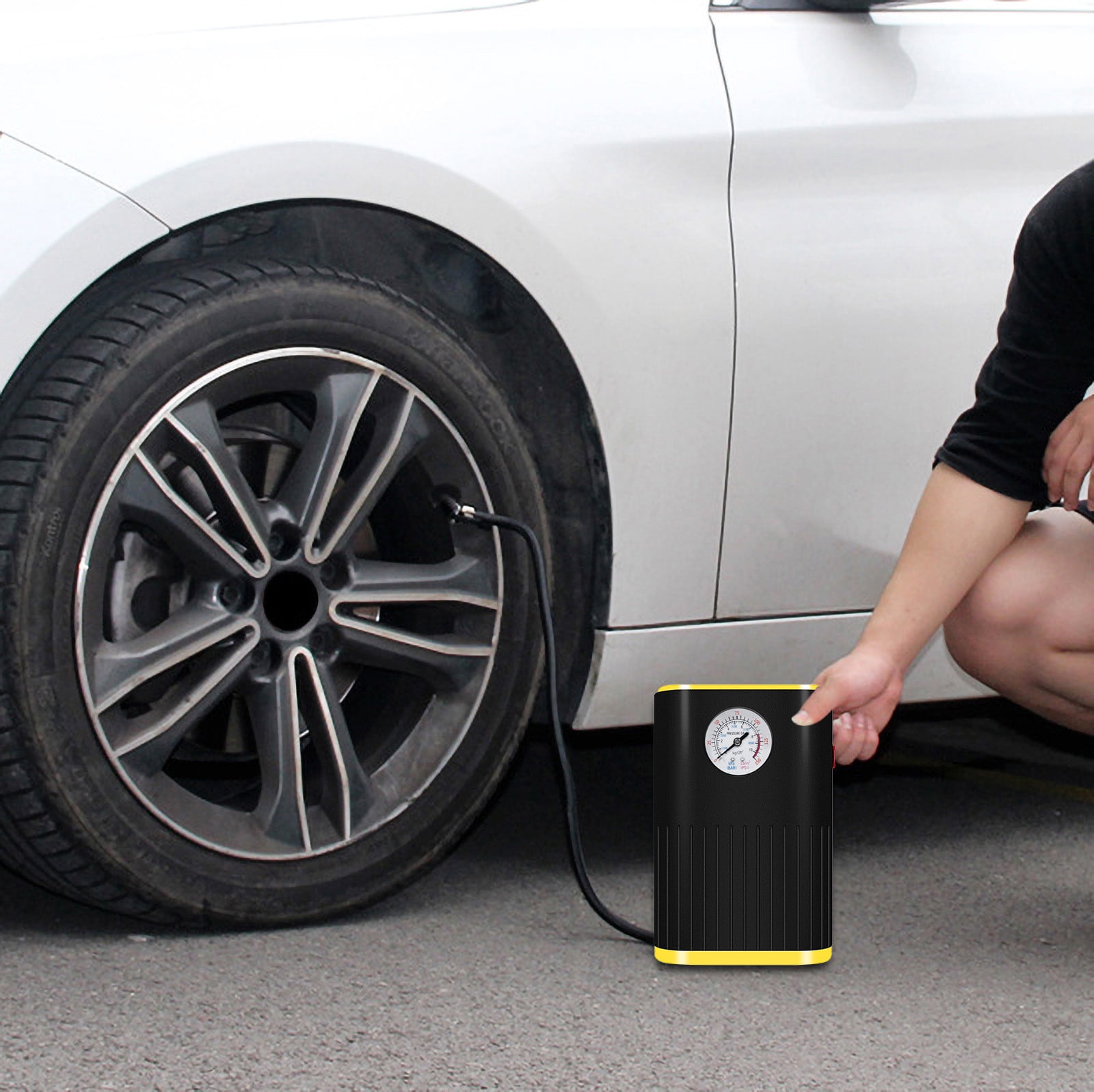 Pointer Type Car Mounted Inflator, Portable Car Mini Inflator , Which