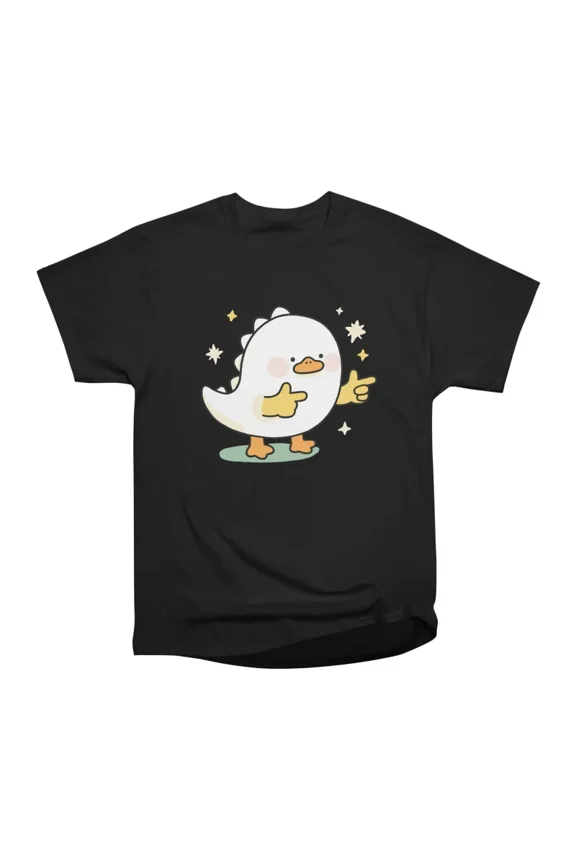 Pointing Dino Duck Meme T-Shirt Tee Gift For Him Merch For Her Apparel For Friend