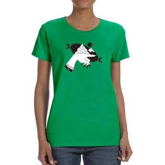 Pointing Hand Shaped T-Shirt Women -Image by Shutterstock, Female Medium
