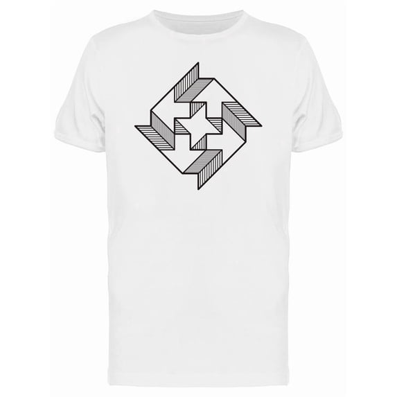 Pointing Lines Design Tee Men's -Image by Shutterstock