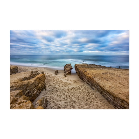 Pointing West - San Diego California Photography Beach Coast Ocean Coastal Waves Landscape Scenic Unframed Wall Art Print 4 x 6 inches
