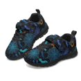 thumbnail image 1 of Pointodoor Bat Sneakers for Boys Size 12.5 Knitted Mesh Sports Shoes with Blue Cobweb Print Kids Halloween Jogging Athletic Walking Shoes Lightweight with Adjustable Strap, 1 of 7