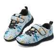 thumbnail image 1 of Pointodoor Boys Airplane Shoes Size 1 Kids Sport Sneaker Lightweight Single Buckle Lace Up Trial Running Tennis Shoes for Little Boys School Cars Sneaker, 1 of 7