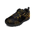 thumbnail image 1 of Pointodoor Boys Yellow Web Shoes Fashion Halloween Sneakers Size 1 Little Kid Single Buckle Sports Trail Gym Shoes Lightweight Knitted Mesh Tennis Running Shoe, 1 of 7