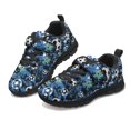 thumbnail image 1 of Pointodoor Football Shoes for Boys Blue Camo Running Shoes Size 10.5 Little Kid Single Buckle Lace Up Sneakers Rubble Sole School Cute Football Athletic Sneakers Lightweight, 1 of 7