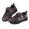 thumbnail image 1 of Pointodoor Neon Spider Planet Shoes for Boys Size 10.5 Little Kid Halloween Knitted Mesh Black Sneaker Lightweight Anti Slip Athletic Running School Tennis Walking Shoes, 1 of 7